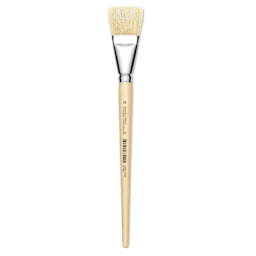 Utrecht Rhenish Pure Hog Bristle Brush - Bright, Size 18, Long Handle