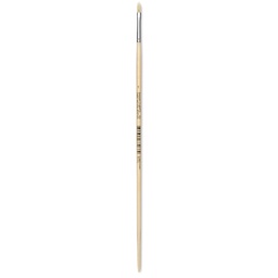 Utrecht Rhenish Pure Hog Bristle Brush - Filbert, Size 1, Long Handle