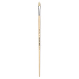 Utrecht Rhenish Pure Hog Bristle Brush - Filbert, Size 4, Long Handle