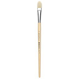 Utrecht Rhenish Pure Hog Bristle Brush - Filbert, Size 10, Long Handle