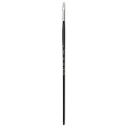 Utrecht Natural Chungking Pure Bristle Brush - Flat, Size 1, Long Handle