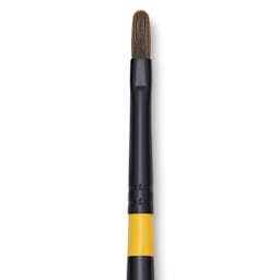 Utrecht Manglon Synthetic Brush - Filbert, Size 4, Long Handle close-up