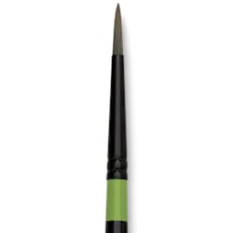 Utrecht Manglon Synthetic Brush-Round, Size 8, Long Handle close-up