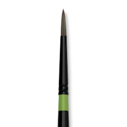 Utrecht Manglon Synthetic Brush-Round, Size 10, Long Handle close-up