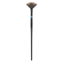 Utrecht Manglon Synthetic Brush - Fan, Size 8, Long Handle