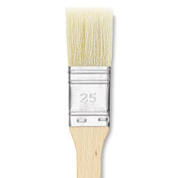 Utrecht Rhenish Pure Hog Bristle Brush - Extra Large Flat, Size 1", Long Handle