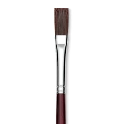 Utrecht Tuscan Synthetic Flat - Size 4, Long Handle