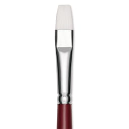 Utrecht Series 232 Synthetic White Nylon Sable Brush - Bright, Size 10, close up