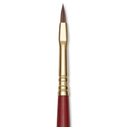 Blick Master Synthetic Kolinsky Brush - Short Handle, Filbert, Size 2, close-up