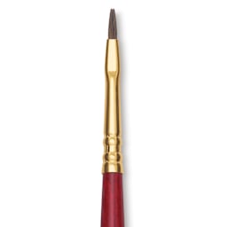 Blick Master Synthetic Kolinsky Brush - Long Handle, Bright, Size 1, close-up