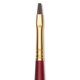 Blick Master Synthetic Kolinsky Brush - Long Handle, Bright, Size 4, close-up
