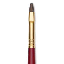 Blick Master Synthetic Kolinsky Brush - Long Handle, Bright, Size 6, close-up