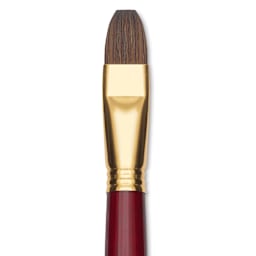 Blick Master Synthetic Kolinsky Brush - Long Handle, Bright, Size 18, close-up