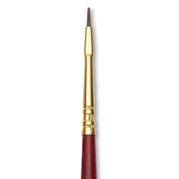 Blick Master Synthetic Kolinsky Brush - Short Handle, Bright, Size 0, close-up