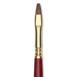 Blick Master Synthetic Kolinsky Brush - Short Handle, Bright, Size 6, close-up