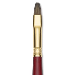 Blick Master Synthetic Kolinsky Brush - Short Handle, Bright, Size 10, close-up