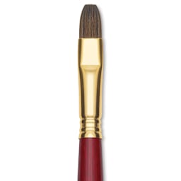 Blick Master Synthetic Kolinsky Brush - Short Handle, Bright, Size 12, close-up