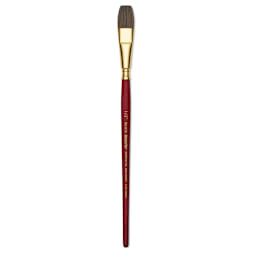 Blick Master Synthetic Kolinsky Brush - Short Handle, Flat Wash, Size 1/2"