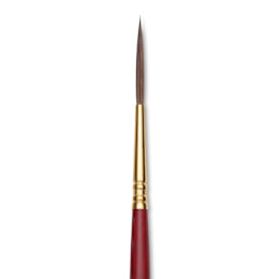 Blick Master Synthetic Kolinsky Brush - Short Handle, Rigger, Size 2, close-up