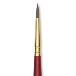 Blick Master Synthetic Kolinsky Brush - Long Handle, Round, Size 4, close-up