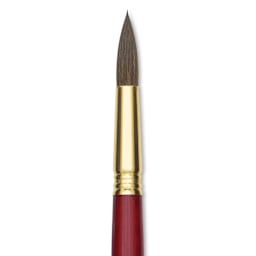 Blick Master Synthetic Kolinsky Brush - Long Handle, Round, Size 16, close-up