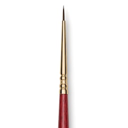 Blick Master Synthetic Kolinsky Brush - Round, Short Handle, Size 3/0, close-up