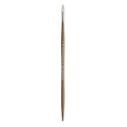 Winsor & Newton Artists' Oil Synthetic Hog Brush - Flat, Size 1, Long Handle (full length)