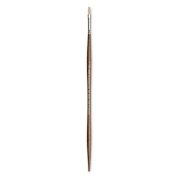 Winsor & Newton Artists' Oil Synthetic Hog Brush - Flat, Size 2, Long Handle (full length)