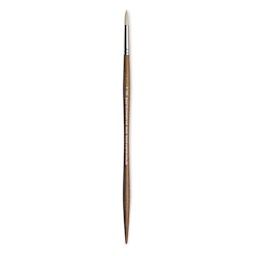 Winsor & Newton Artists' Oil Synthetic Hog Brush - Round, Size 4, Long Handle (full length)