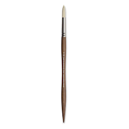 Winsor & Newton Artists' Oil Synthetic Hog Brush - Round, Size 10, Long Handle (full length)
