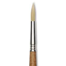Escoda Futura Synthetic Bristle Brush - Series 5400, Round, Size 10, Long Handle, close-up