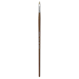 Escoda Futura Synthetic Bristle Brush - Series 5410, Short Filbert, Size 6, Long Handle