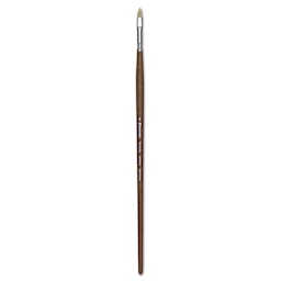 Escoda Futura Synthetic Bristle Brush - Series 5410, Short Filbert, Size 8, Long Handle
