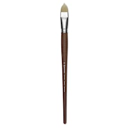 Escoda Futura Synthetic Bristle Brush - Series 5410, Short Filbert, Size 20, Long Handle
