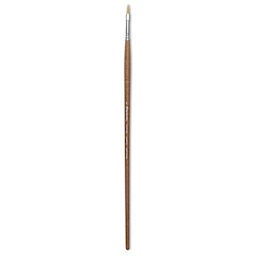 Escoda Futura Synthetic Bristle Brush - Series 5414, Filbert, Size 4, Long Handle
