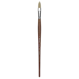 Escoda Futura Synthetic Bristle Brush - Series 5418, Long Filbert, Size 14, Long Handle