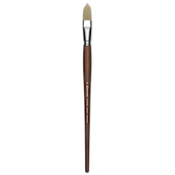 Escoda Futura Synthetic Bristle Brush - Series 5418, Long Filbert, Size 18, Long Handle