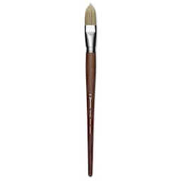 Escoda Futura Synthetic Bristle Brush - Series 5418, Long Filbert, Size 24, Long Handle
