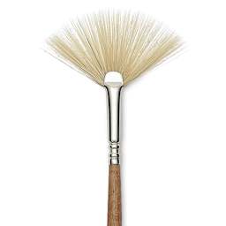 Escoda Futura Synthetic Bristle Brush - Series 5430, Fan, Size 2, Long Handle, close-up