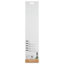 Escoda Clasico Chungking White Bristle Brushes - 8950 Assorted, Set of 4, Long Handle, back of packaging