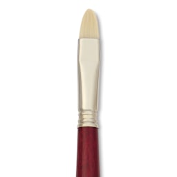 Escoda Marfil Synthetic Bristle Brushes - Series 4450 Bright, Size 14, Long Handle, close-up