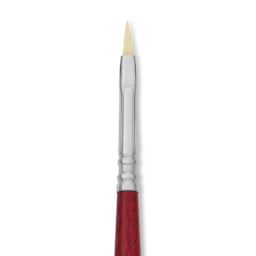 Escoda Marfil Synthetic Bristle Brushes - Series 4460 Filbert, Size 2, Long Handle, close-up