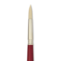 Escoda Marfil Synthetic Bristle Brushes - Series 4475 Round, Size 12, Long Handle, close-up