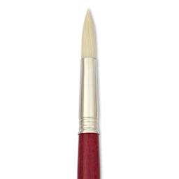 Escoda Marfil Synthetic Bristle Brushes - Series 4475 Round, Size 16, Long Handle, close-up