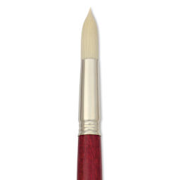 Escoda Marfil Synthetic Bristle Brushes - Series 4475 Round, Size 18, Long Handle, close-up