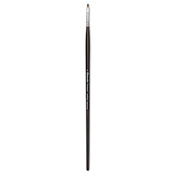 Escoda Vintage Synthetic Brush - Bright, Long  Handle, Size 4