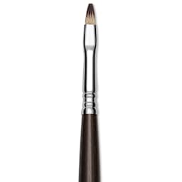 Escoda Vintage Synthetic Brush - Bright, Long  Handle, Size 4