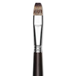 Escoda Vintage Synthetic Brush - Bright, Long  Handle, Size 14