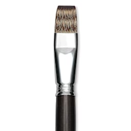 Escoda Vintage Synthetic Brush - Bright, Long  Handle, Size 20