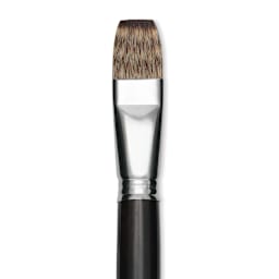 Escoda Vintage Synthetic Brush - Bright, Long  Handle, Size 22
